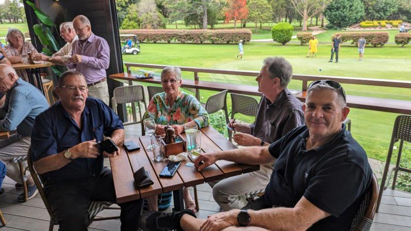 L-R Perry & Leanne Belford, Steve Beck & Gary Wilson