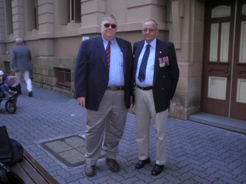 Ian Townsley Ian Leabeater ANZAC Day 2015
