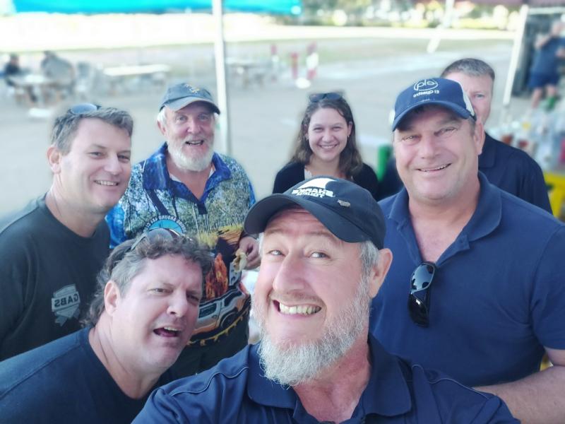 L-R - Ty Bodle, Don deTardynski,  Aaron Writer, Dan Waterson, TankPontifex, Simon Hurdle