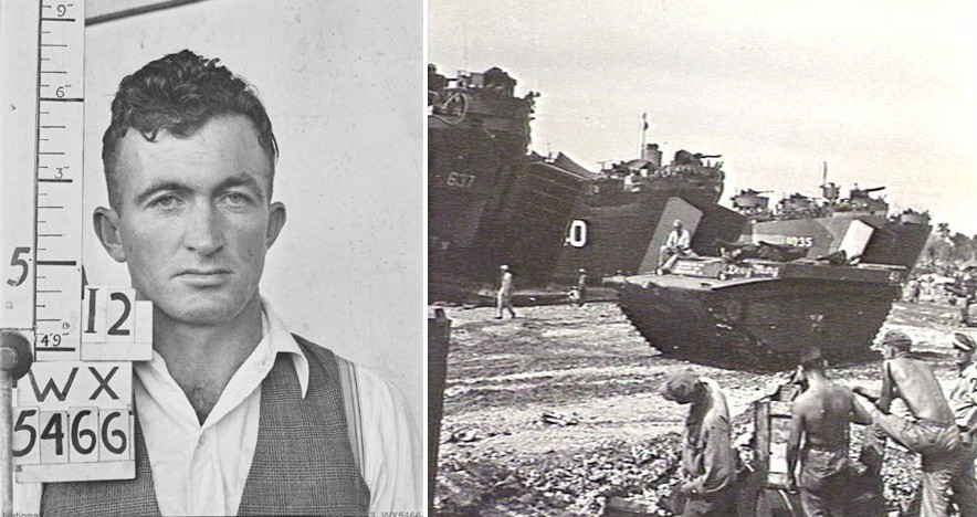 Cecil Berryman and Morotai LST