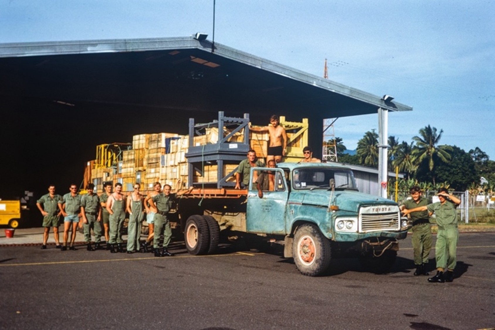 Packing the unit up in February March 1976