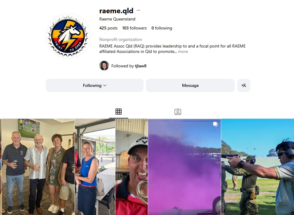instagram page